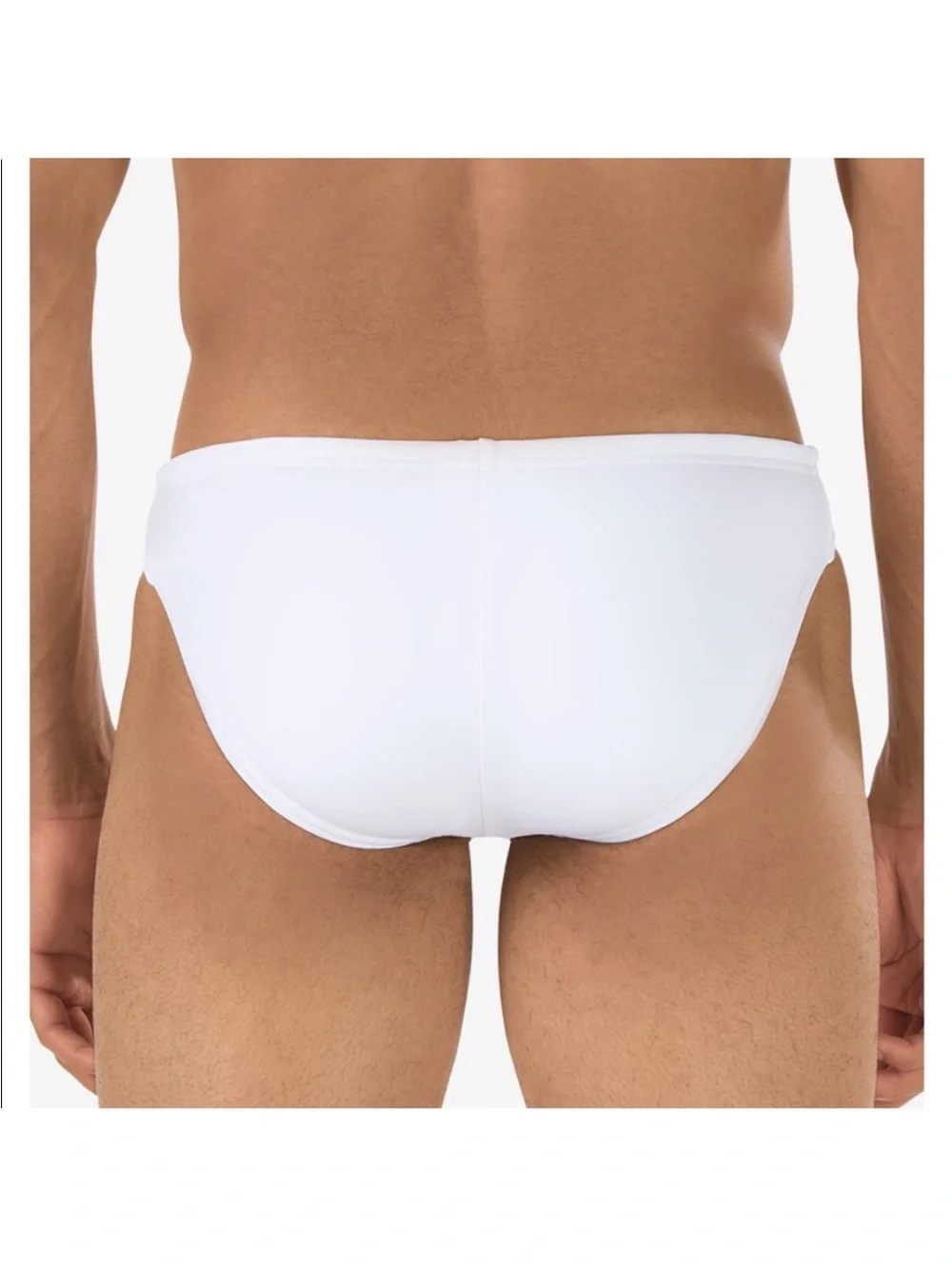 White Speedo Men’s bathing suit Bottoms POWER FLEX 50+ UPF Chlorine Resistant 34 - Picture 2 of 16